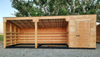 Newly Built 24' Horse Shelter with Tack Room for Sale!