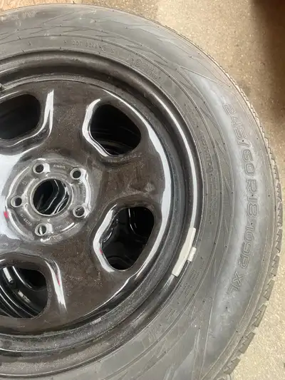 Used set. Steel Rims Fits: 2013-2019 Ford Explorer Tires - 245 60 r18 Nokian $450 set obo