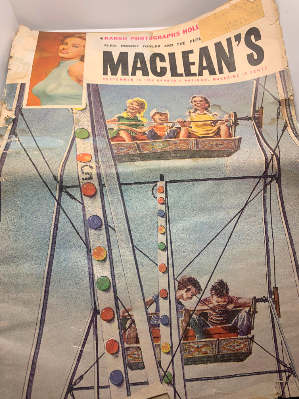 Maclean's Magazine, 15 September, 1956 in Arts & Collectibles in Fredericton - Image 2