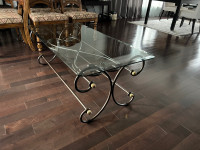 Glass top Coffee Table 24” x 48”