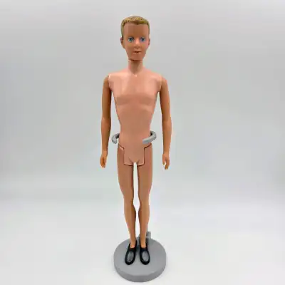 Ken Doll Molded Blonde Hair Straight Legs Blue Eyes Barbie Matte, View more