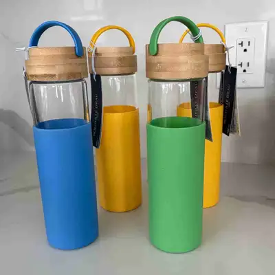 glass water bottle , View more