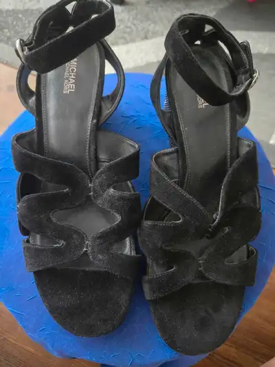 New Michael Kors Black Suede Sandals , View more
