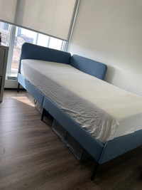 IKEA bed (BLÅKULLEN) and mattress