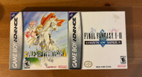 GBA Tales of Phantasia, Final Fantasy Dawn of Souls BOX ONLY