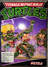 Tandy ninja turtles computer game in box