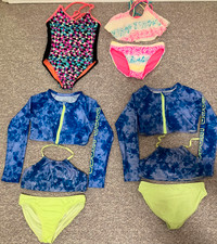 Girls Bathing Suits sz M 7/8