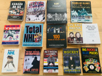Hockey Books Collection.  Perfect Condition.