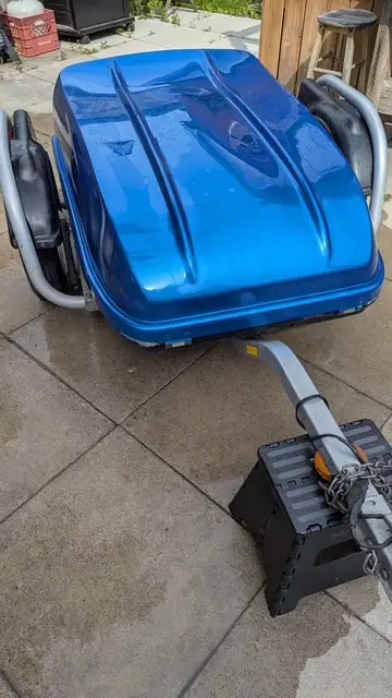 Light weight trailer great for carrying extra gear on those adventures.