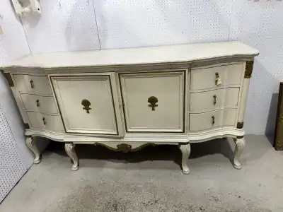 large white and gold sideboard , View more
