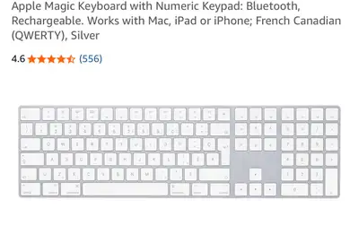 Apple Magic Keyboard with Numeric Keypad, View more