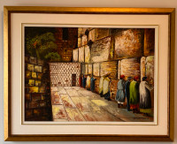 Western Wall Paintings, Acrylic On Canvas Signed By The Artist.