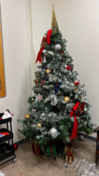 Christmas Tree & Ornaments & Lights & Boxes