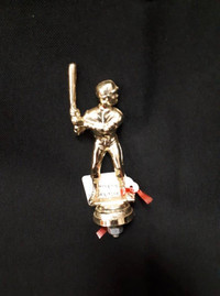 Plastic Gold Tone Baseball Player