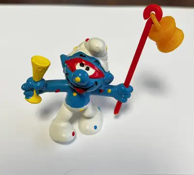 Smurfs - Vintage Carnival Figurine - pick up NE Edmonton - markings - PEYO, W Germany, Bully