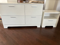 Dresser with matching side table 