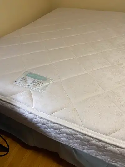 Free Queen Mattress, Metal Frame,  and Box Spring, View more