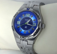 Men's Fossil Blue AM-3734 Watch Blue Dial Unisex Water resistant