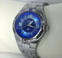 Men's Fossil Blue AM-3734 Watch Blue Dial Unisex Water resistant