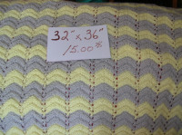Couvertures tricotées à la main TOUTES NEUVES à partir de 15.00$