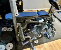 Marcy weight bench set with weights (pending)