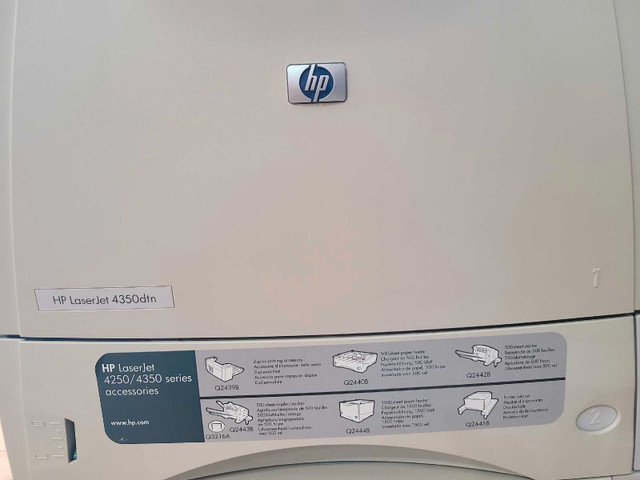 HP Laserjet Printer 4350dtn  in Printers, Scanners & Fax in Edmonton - Image 4