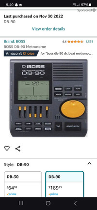 Boss DB-90 Metronome