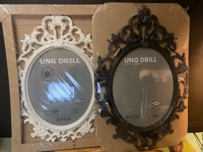 IKEA UNG DRILL Ornate VictorianPicture Frame[8 white/3 black]NEW, View more