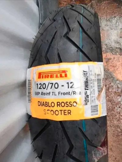 New! Pirelli DIABLO ROSSO Front Scooter Tire 120/70-12 58P Niagara Region Brand: Pirelli SeasonsYear...