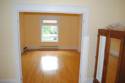 Great three-bedroom apartment on 2nd floor of century home. Heat, hydro, and water included. All thr...