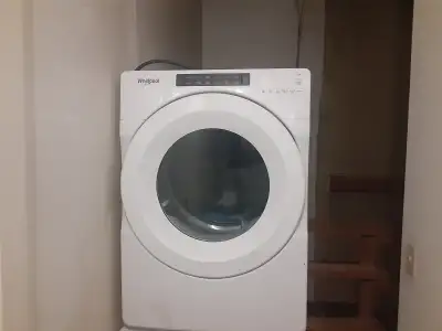 ✅ Whirlpool Dryer White 27"  Electric Front Load and can deliver, View more
