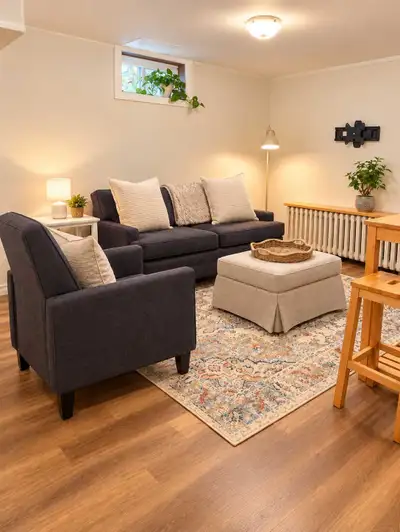 Basement apartment for rent in a quiet neighborhood in Sherwood, PEI. This apartment offers approxim...