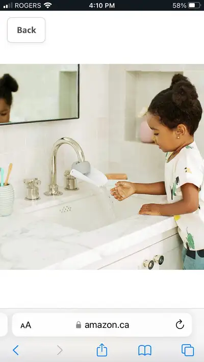 Brand new Features & details Promotes independence at the sink Flexible design pivots to fit most st...