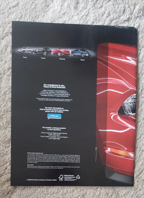 Mustang 2010 sales brochure. Like new. in Other in Kitchener / Waterloo - Image 3