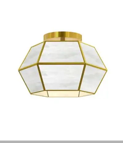 Allen + Roth Paxon 1  12-in Brushed White Flush Mount Light, View more