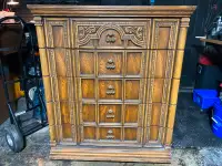 *OBO*  Vintage 1973 Victoriaville Dresser, all oak construction