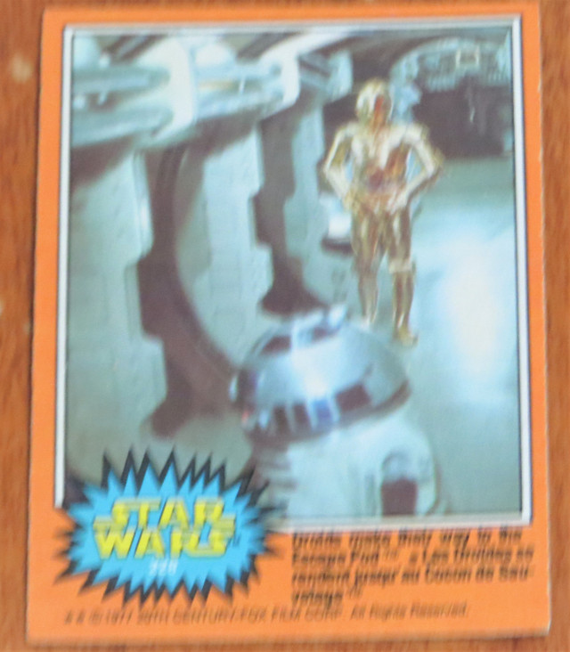 1977 O-Pee Chee Star Wars Droids Make Their Way To The Escape Po in Arts & Collectibles in Bridgewater