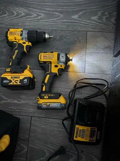 Dewalt 20V XR kit includes bag and bit set, View more