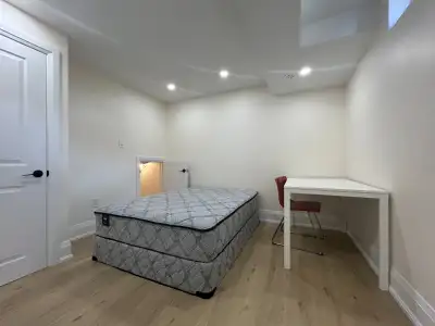 1 bedroom with a separate washroom for rent. The bedroom is in the basement. Simple furnishing is pr...