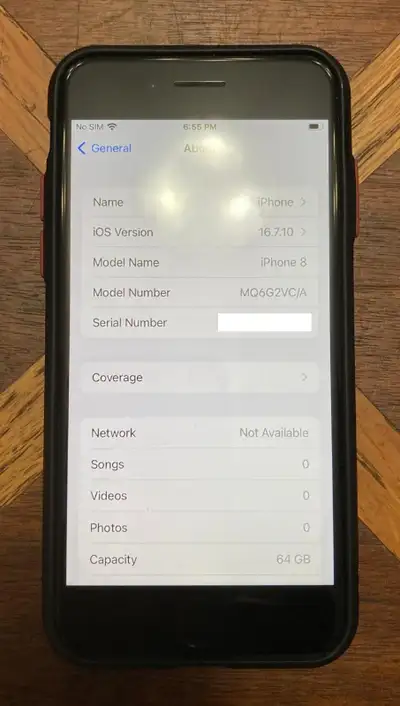 Unlocked Space Gray 64 GB iPhone 8 (MQ6G2VC/A) with Case, View more