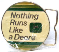 Nothing Runs Like a Deere Belt Buckle Circa 1980s