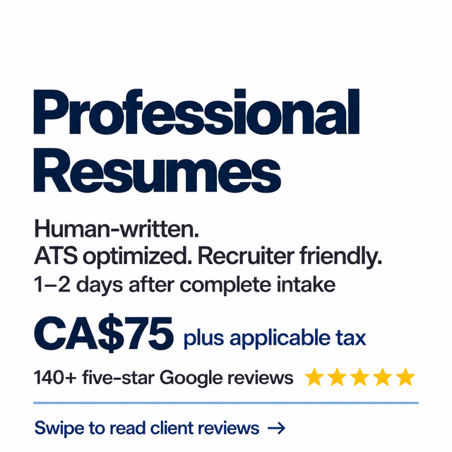 Professional Resume Writer | Kitchener-Waterloo-Cambridge | $75