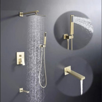 MAX Faucets Square Tub Shower System Three Functions With Valve