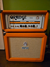 Amplificateur de guitare électrique Orange (tête TH30 et cab)