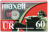 New Blank Audio Cassette Maxell UR-60 Normal Bias 60 minutes