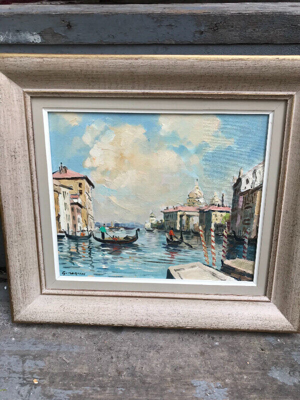 GORDON GEZA MARICH VENICE VINTAGE OIL PAINTING Arts