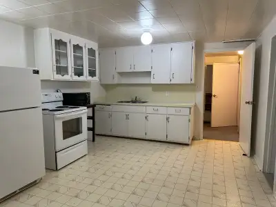 Large 2 bedroom lower level suite for rent in Kindersley. It is ideal for a small family, a professi...