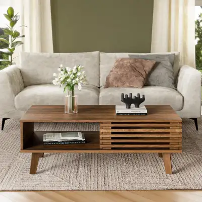 Mid Century Modern Coffee Table for Living Room, 47.2 '' Table w, View more