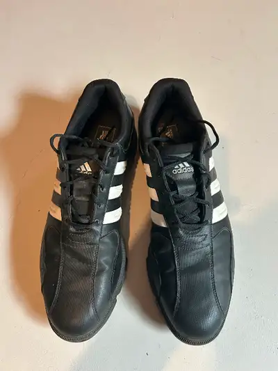 Adidas Gold Shoes. Rarely worn, basically like new condition. Black