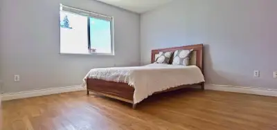 Ground floor one-bedroom suite with private entrance and central air conditioner (heating and coolin...